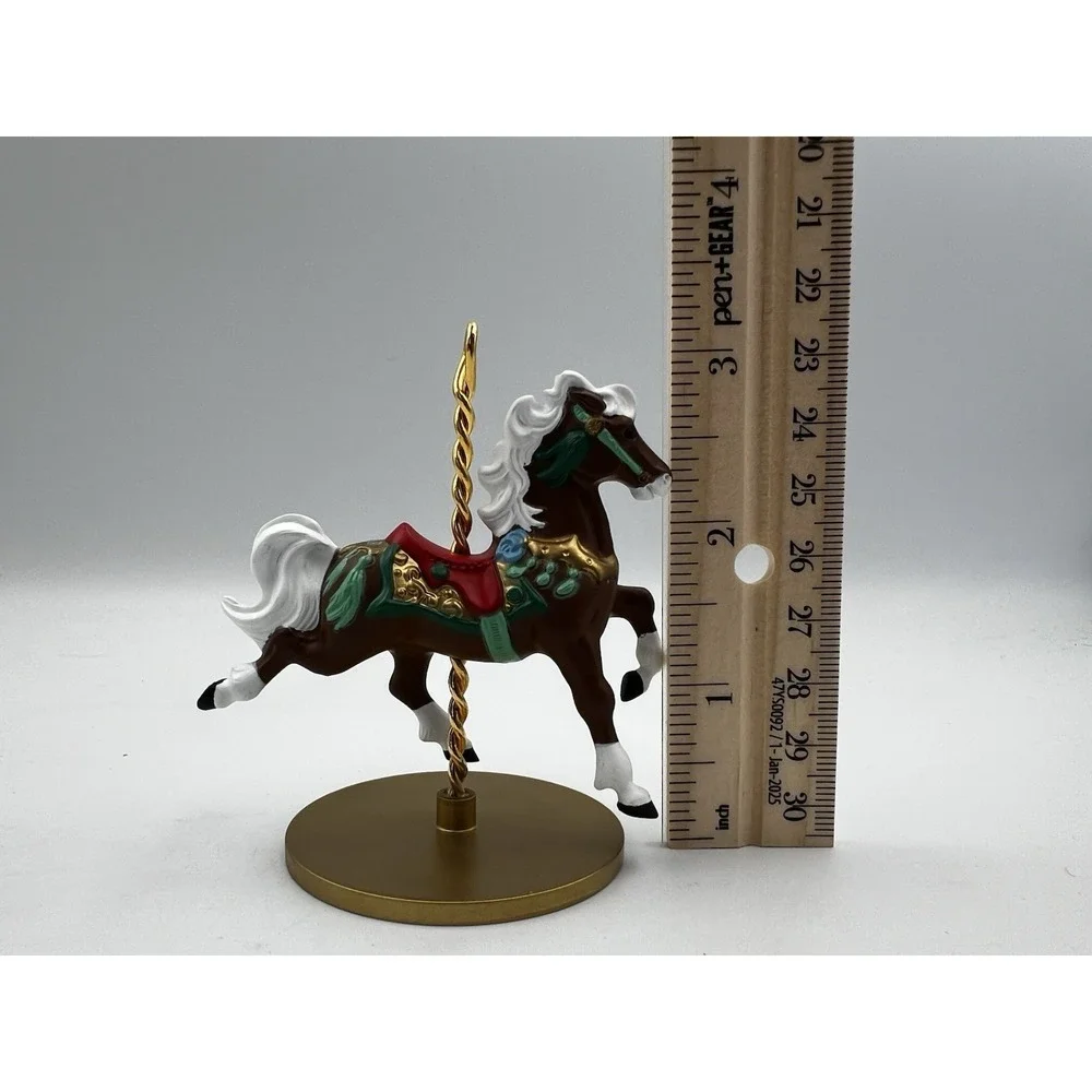 Vintage 1989 Hallmark Keepsake Christmas Ornament Carousel Horse Star #3